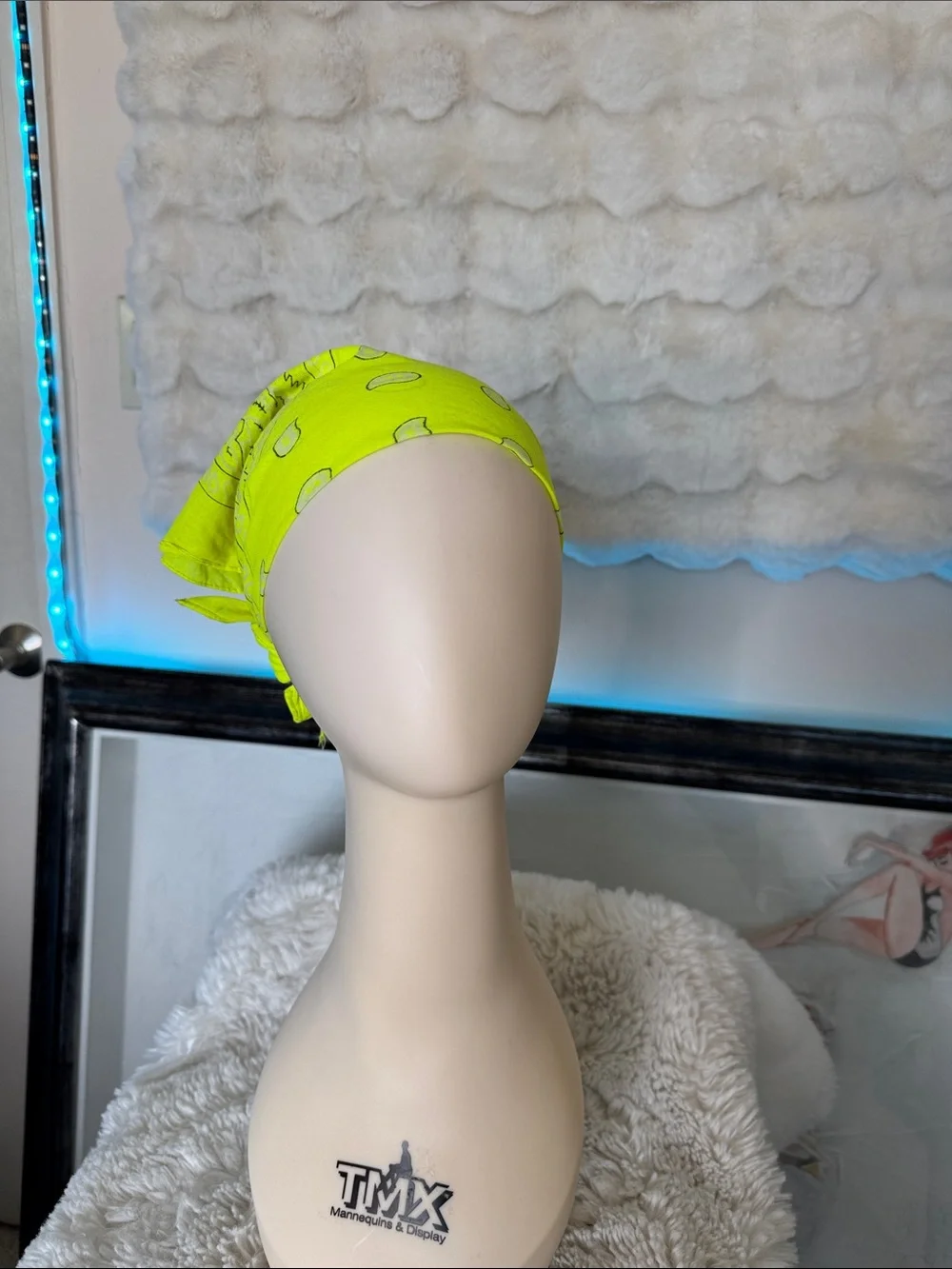 Neon Yellow Bandana Scarf - Women Accessories